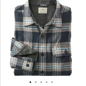 ll bean fleece flannel